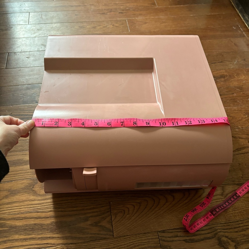 Vintage Tupperware pink large rice plastic storage and dispenser container - Picture 6 of 16